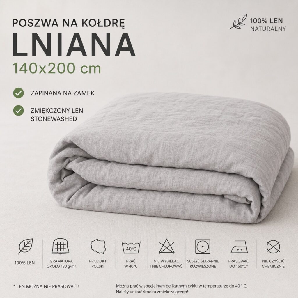 Poszwa na kołdrę z lnu