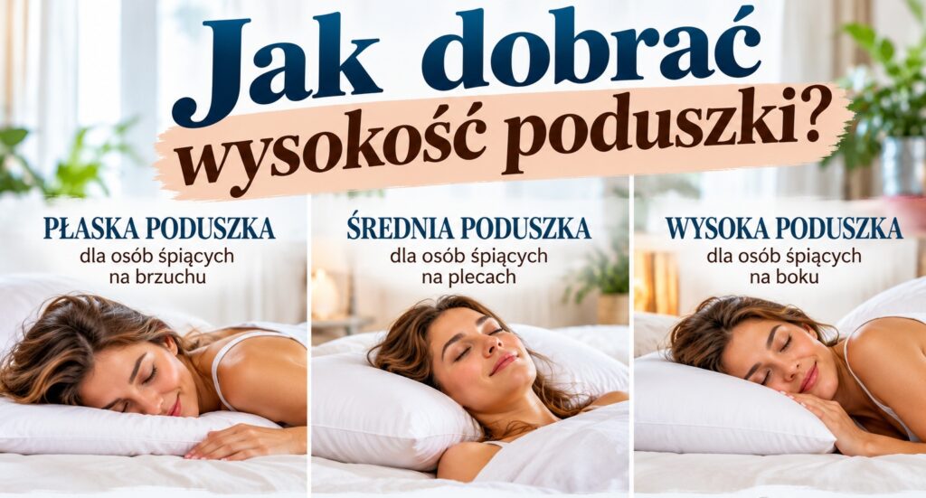 Jak dobrać wysokość poduszki?
